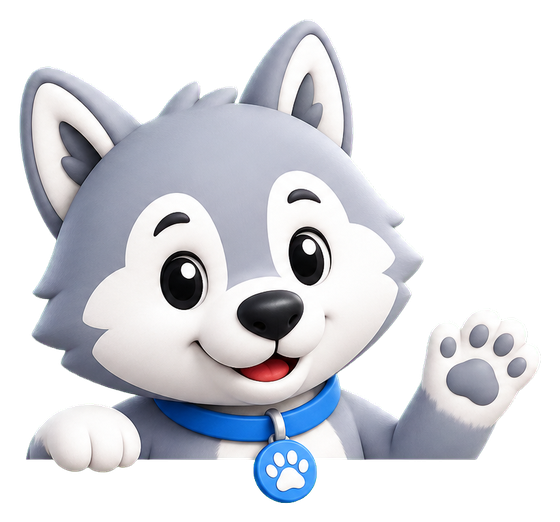 FilePaw mascot peeking over the support panel