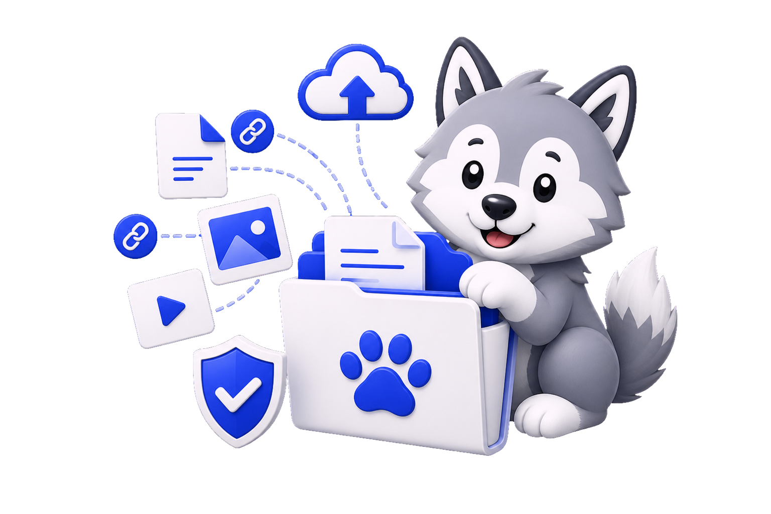 FilePaw secure file sharing illustration